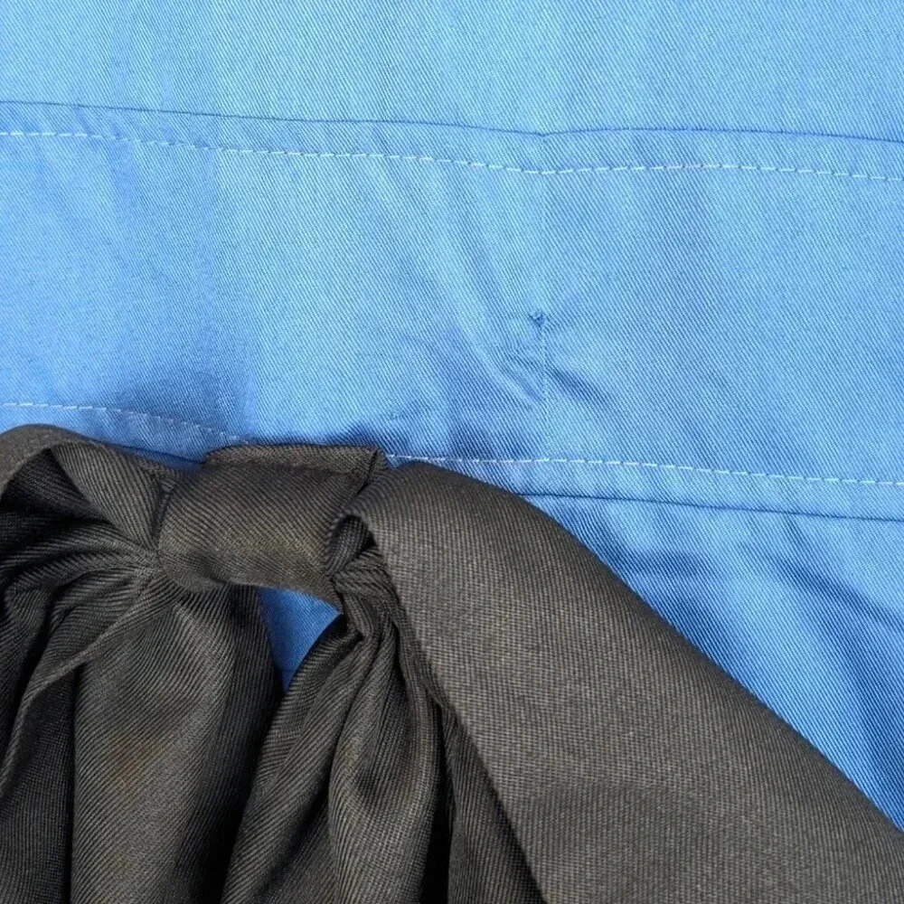 Long Blue Double Button Jacket - Picture 7 of 7
